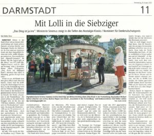 Read more about the article Kiosk 1975: Schöne Beiträge im Fernsehen und Presse über Nominierung zum Landesdenkmalschutzpreis