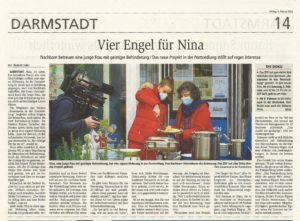 Read more about the article Soziale Hilfen: Sehr schöner Artikel im Darmstädter Echo zu unserem Rückenwind für Nina und die neue ZDF-Dokumentation
