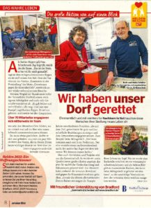 Read more about the article Quartierladen: Illustrierte „Auf einen Blick“ berichtet über unsere Arbeit