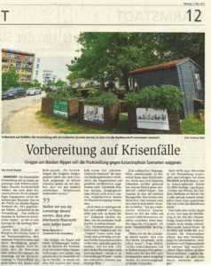 Read more about the article Resilientes Quartier: Darmstädter Echo berichtet über unsere Krisenarbeit in stürmischen Zeiten