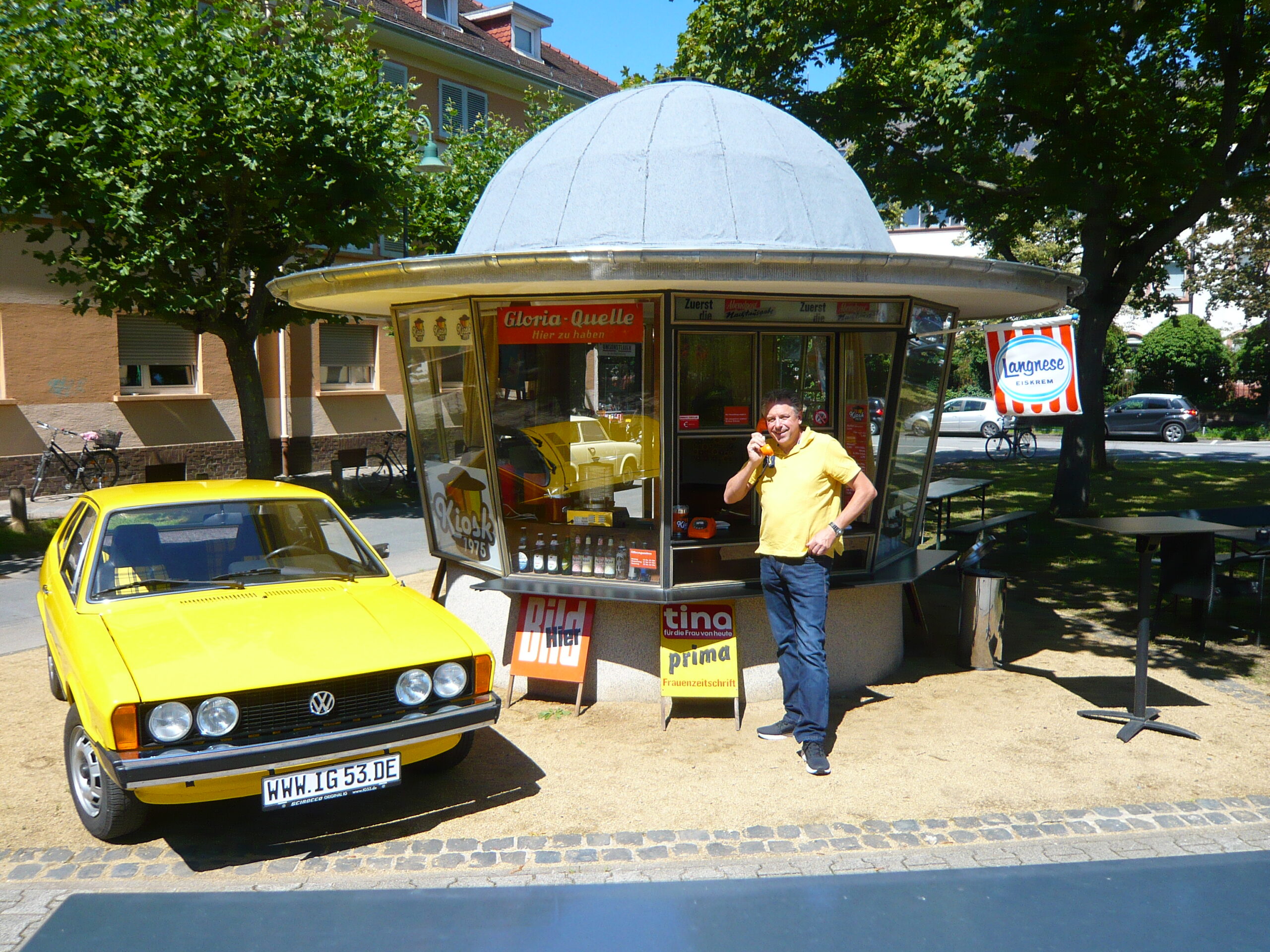 You are currently viewing Kiosk 1975: Cooles Foto-Shooting mit 75´er Kult-Auto :-)